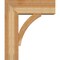 Ekena Millwork Thorton Block Rough Sawn Bracket w/ Offset Brace, Western Red Cedar, 8"W x 22"D x 26"H BKT0806X22X26THR05RWR - alternate 3